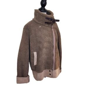 EVIDNT teddy Moto Jacket Size L